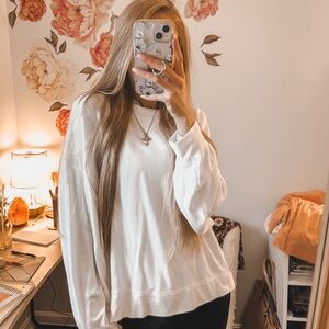 Joylab all white sweatshirt ☁️